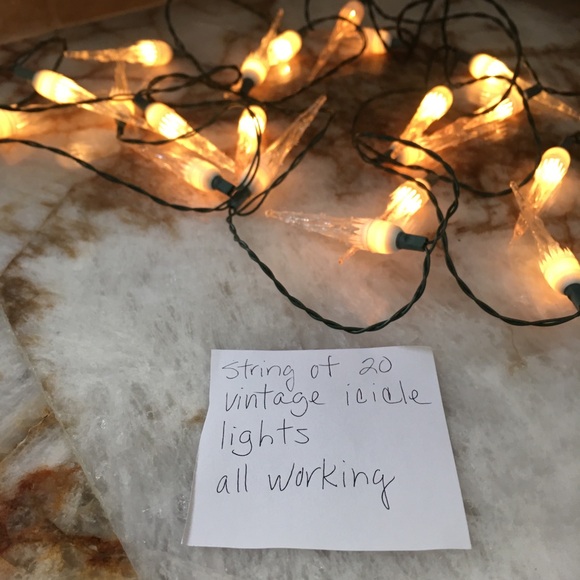 Warm White Icicle String Lights - Picture 7 of 8